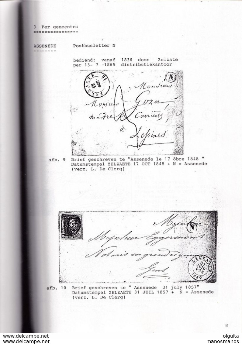 30/964 - De Landelijke Postdienst In De Belgische Vier Ambachten, Par Decorte Et Vermeulen , 1992 , 20 Pg - Etat TTB - Prephilately