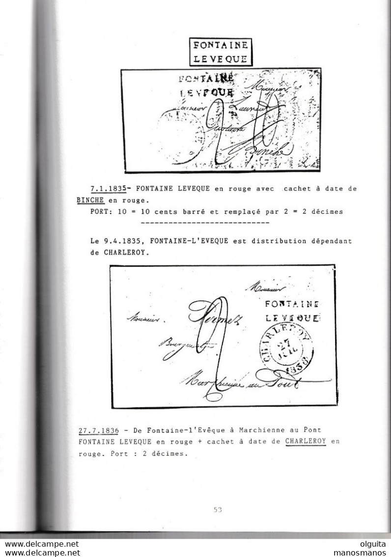 30/953 - Les Bureaux De Distribution Dans Le Hainaut Avant 1849, Par Jules Leveque , 124 Pg, Années 80' - Etat TTB - Prephilately