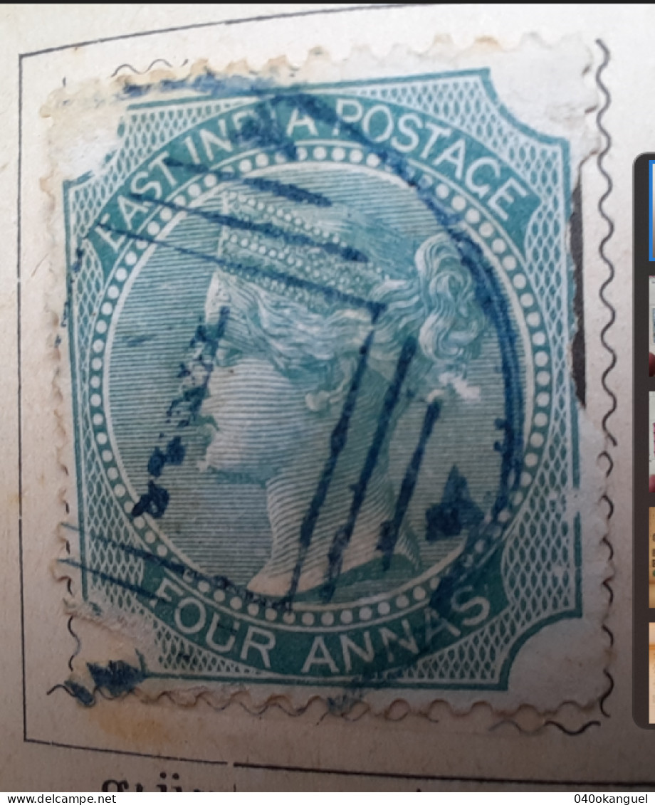 Britisch Indien  1 Marke Von 1866  Gem. Scan - Other & Unclassified