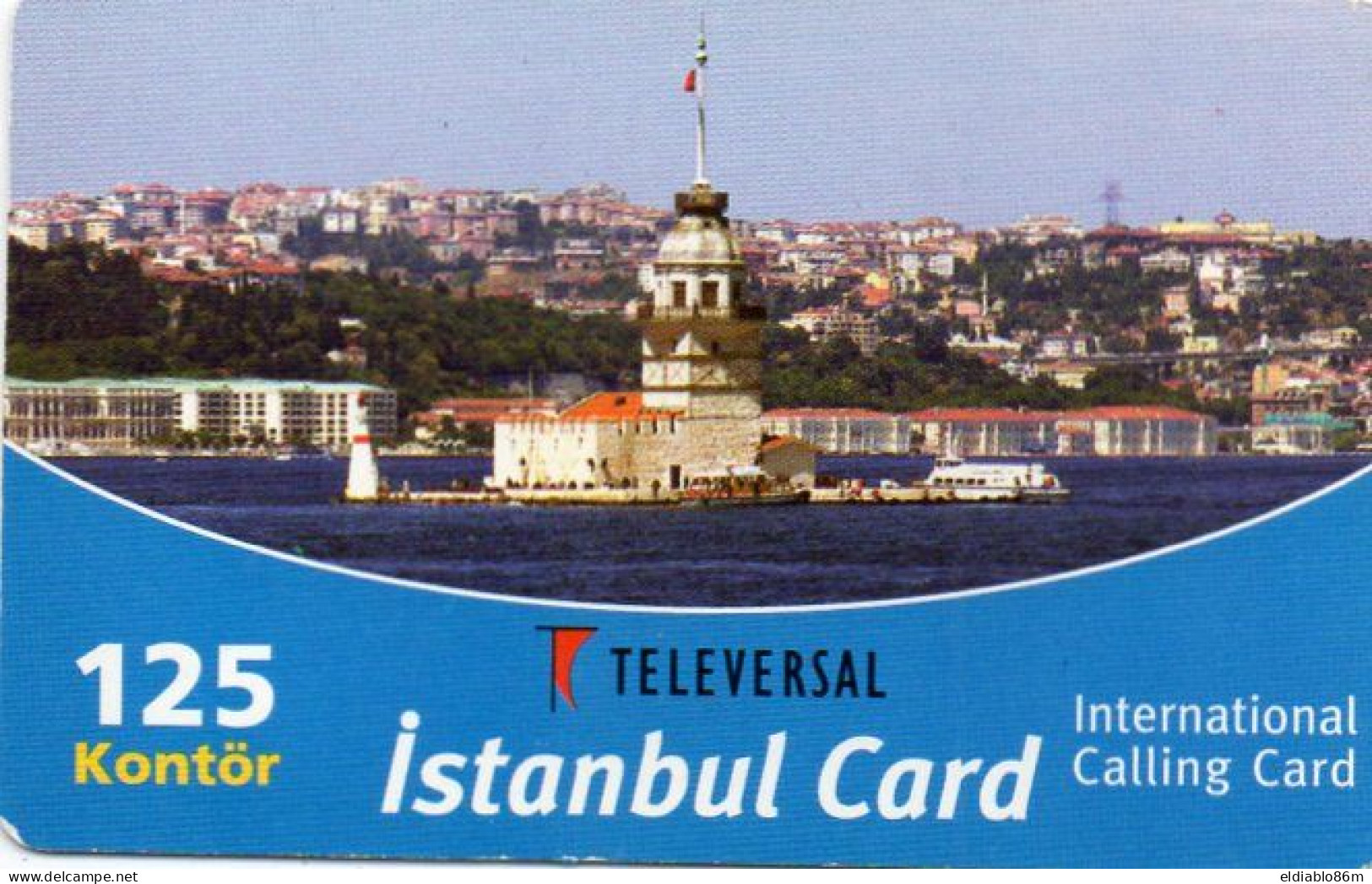 TURKEY - PREPAID - TELEVERSAL - ISTANBUL CARD - KIZ KULESI - Turkije