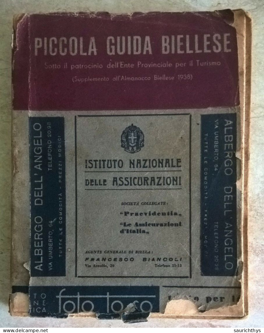 Biella Piccola Guida Biellese Supplemento All'Almanacco Biellese 1938 - Geschichte, Philosophie, Geographie