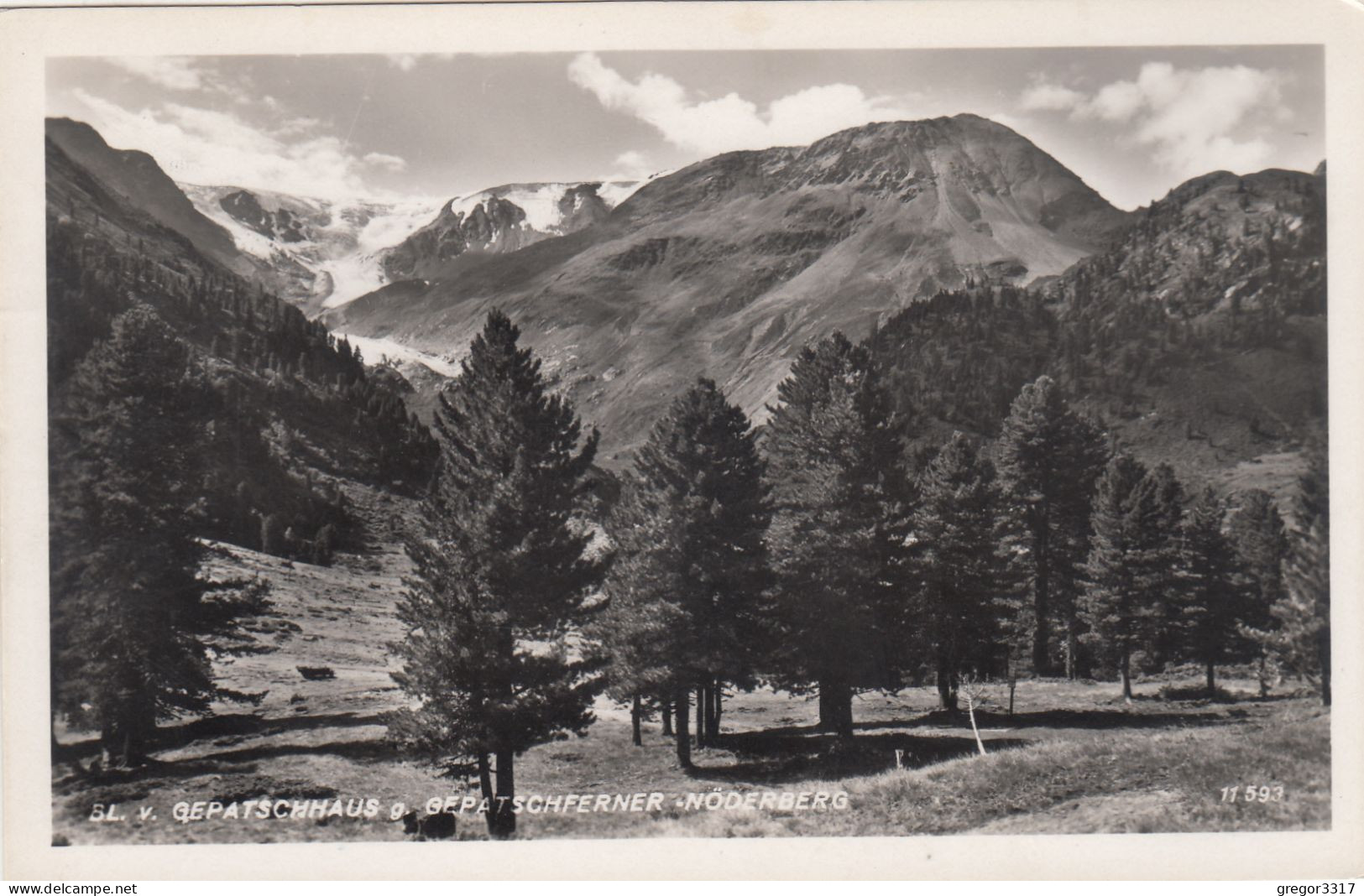 D8499) Bl. V. GEPATSCHHAUS G. Gepatscherner - NÖDERBERG   - Kaunertal 1942 - Kaunertal