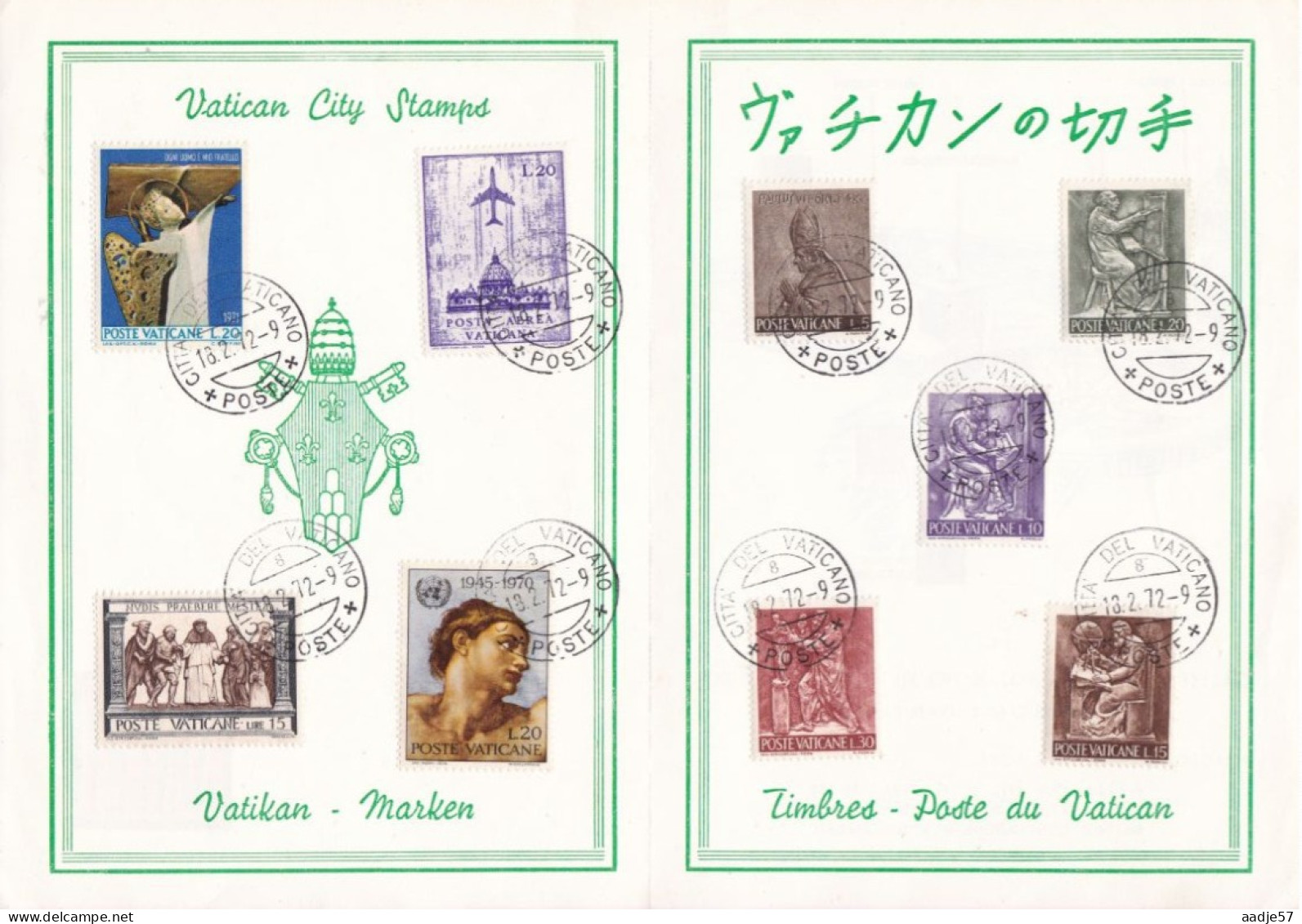 Vatican City 1972 Nice Collection - Storia Postale