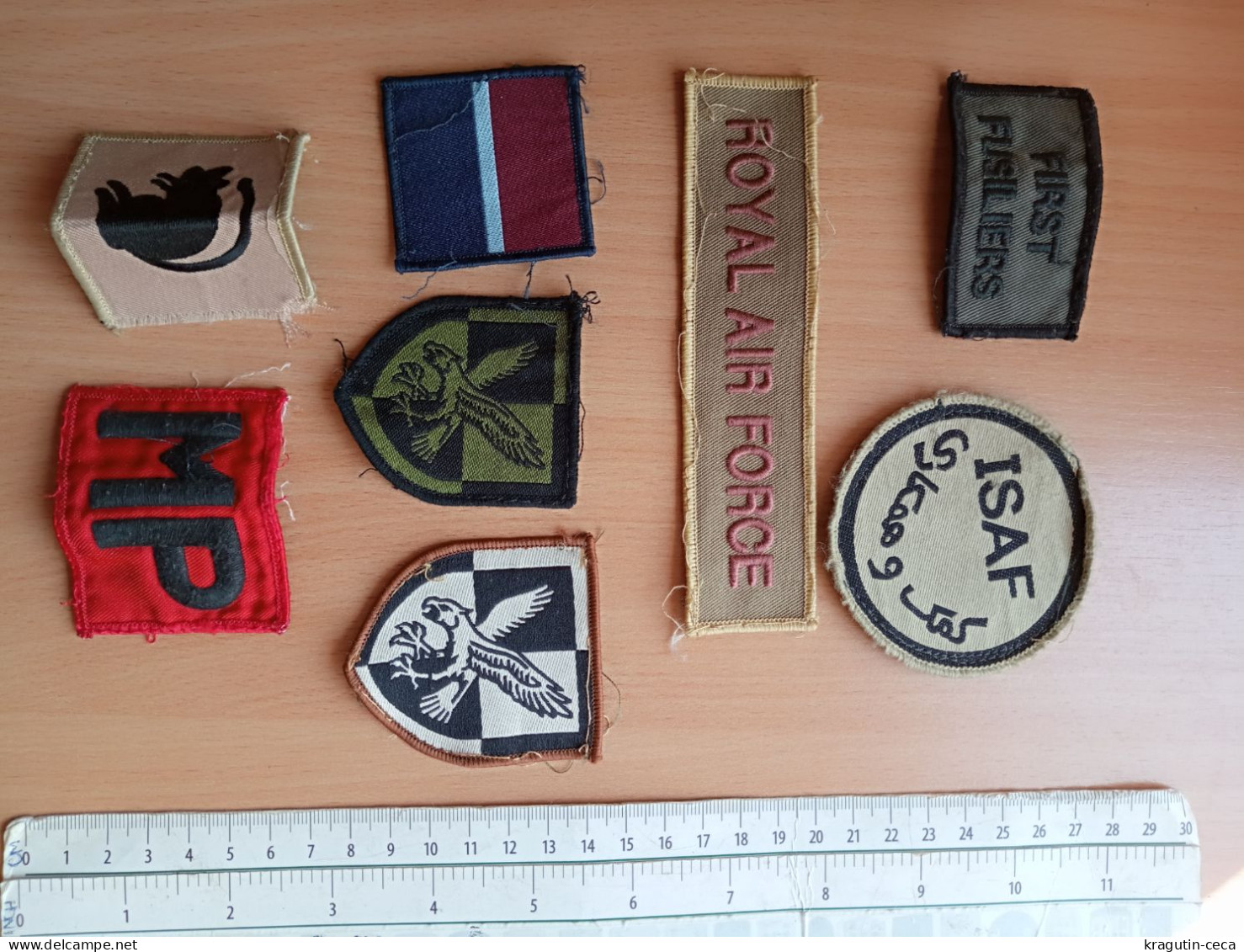 ROYAL AIR FORCE UNITED KINGDOM BRITISH ARMY LOT EMBLEM ISAF Patch Military Royal Regiment Of Fusiliers EMBLÈME - Ecussons Tissu