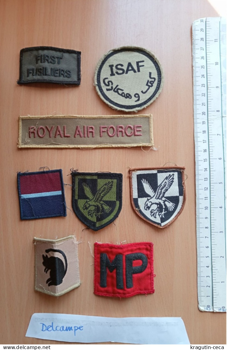 ROYAL AIR FORCE UNITED KINGDOM BRITISH ARMY LOT EMBLEM ISAF patch military Royal Regiment of Fusiliers EMBLÈME