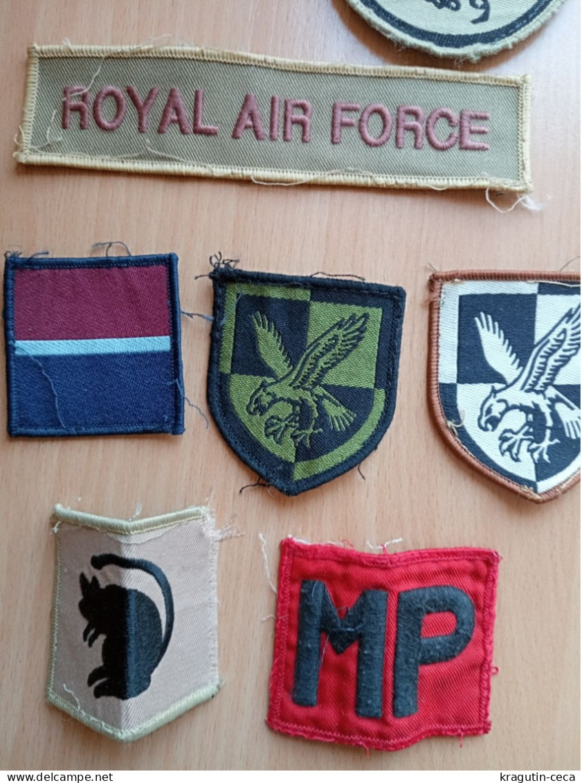 ROYAL AIR FORCE UNITED KINGDOM BRITISH ARMY LOT EMBLEM ISAF patch military Royal Regiment of Fusiliers EMBLÈME