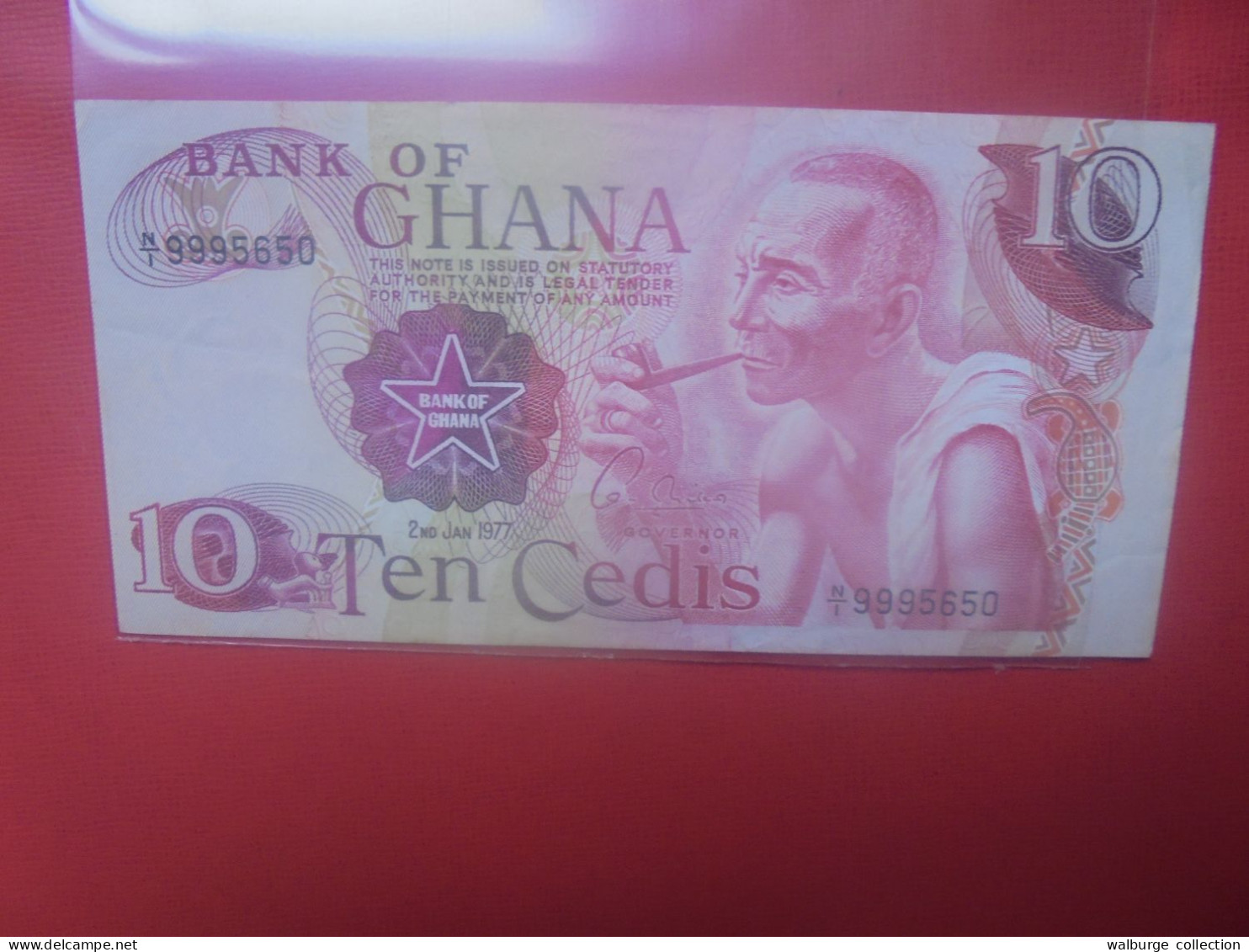 GHANA 10 CEDIS 1977 Circuler (B.31) - Ghana