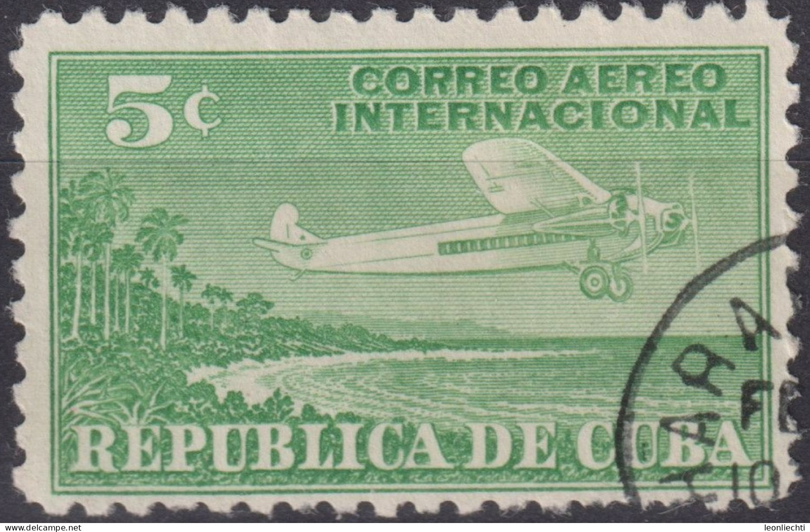 1931 Kuba - Rep. AEREO ° Mi:CU 80, Sn:CU C4, Yt:CU PA4, Fokker F10A Super Trimotor - Airmail