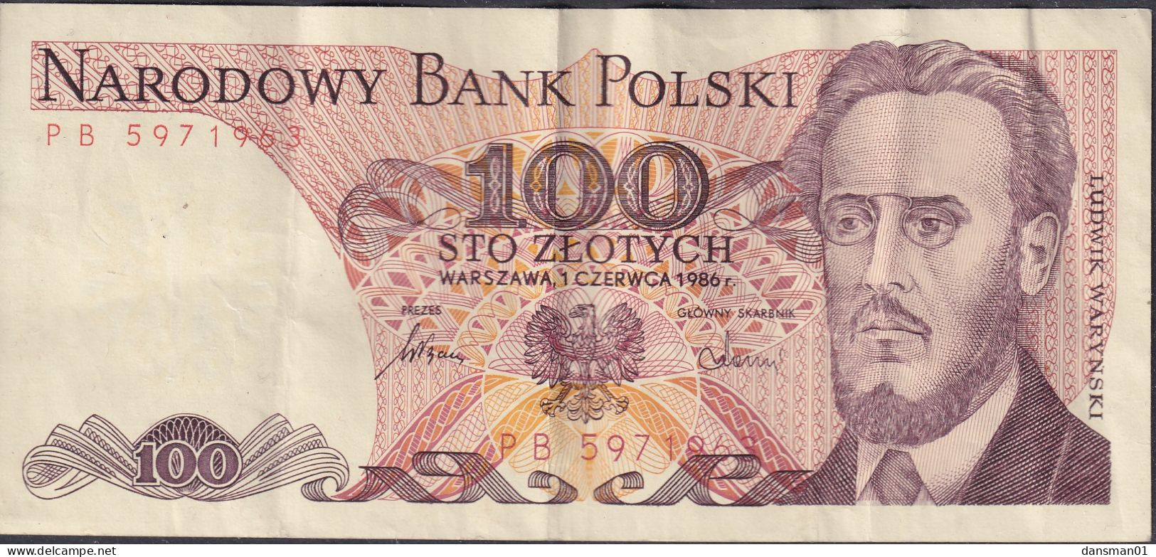 POLAND 1986 100zl Banknote PB 5971963 - Pologne