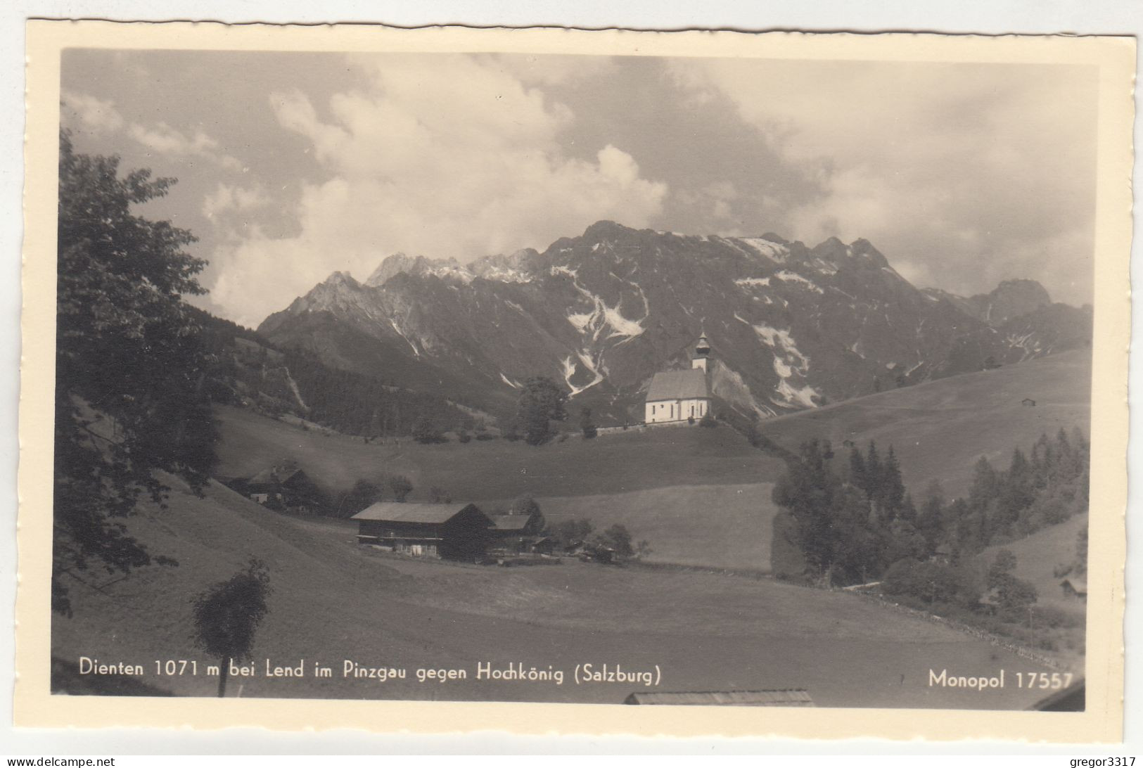 D8525) DIENTEN Bei LEND Im PINZGAU Gegen Hochkönig - Salzburg - Alte FOTO AK Mit Bauernhof U. Kirche - Dienten