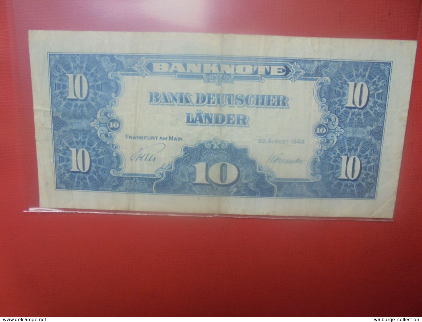 Bank Deutscher Länder 10 Mark 1949 Circuler - 10 Deutsche Mark