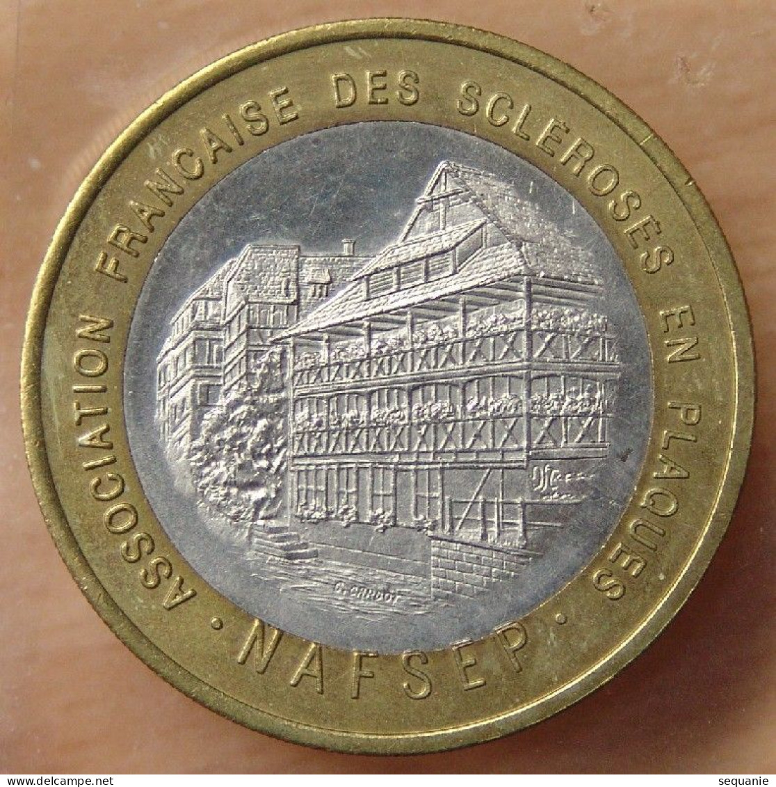 France 7 EURO 1996 Bimétallique  STRASBOURG (67) NAFSEP - Euro Delle Città