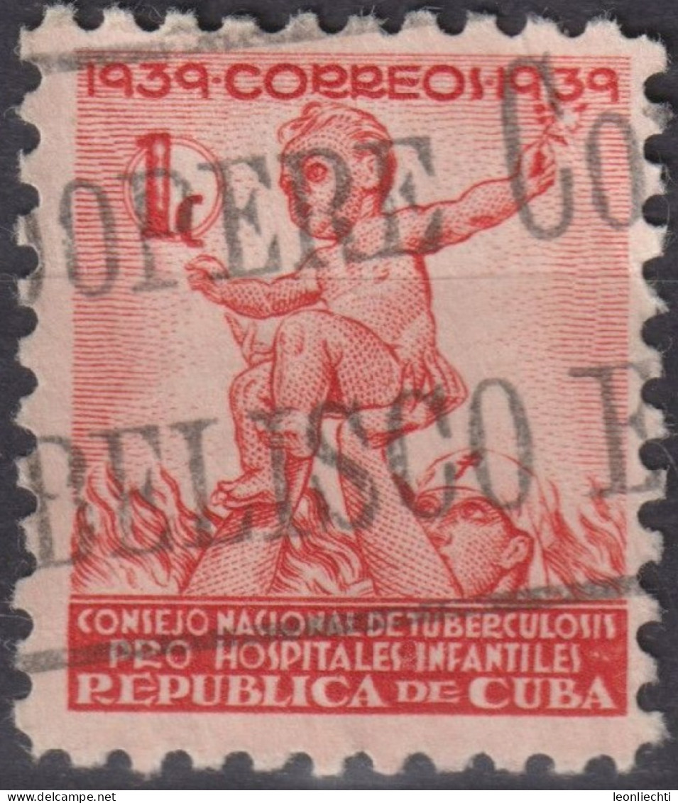 1939 Kuba - Rep. ° Mi:CU Z2, Sn:CU RA2, Yt:CU B2, Nurse & Child,  Control Of Tuberculosis - Gebraucht