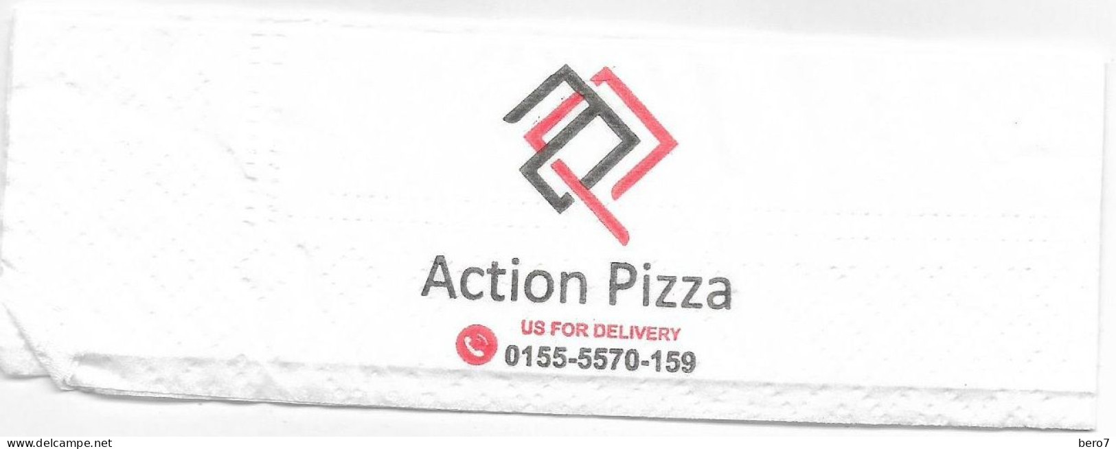 EGYPT - Action Pizza Napkins (Egypte) (Egitto) (Ägypten) (Egipto) (Egypten) Africa - Company Logo Napkins