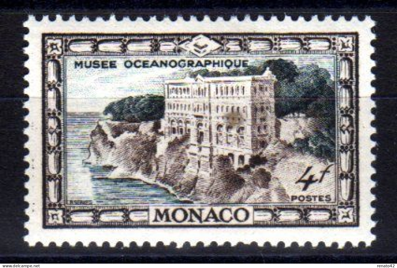 VARIETE Sur TIMBRE MONACO NEUF* N° 326 CORPS ETRANGER EPAIS INCRUSTE DANS EPAISSEUR DU TIMBRE - Variétés