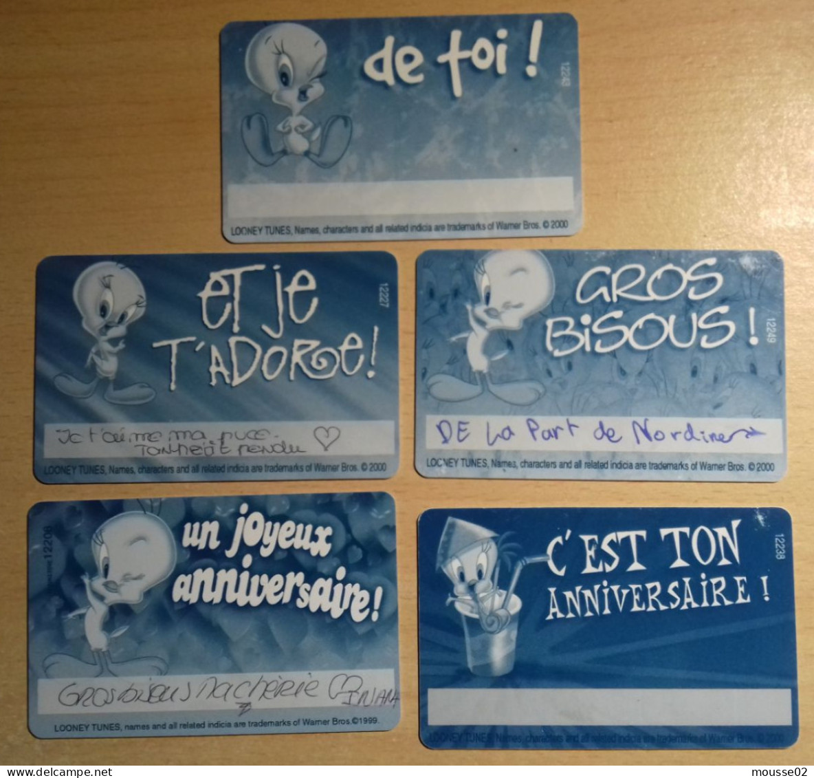 CARTES ANNIVERSAIRES  TITI  / PAS TELECARTES / - Sonstige & Ohne Zuordnung