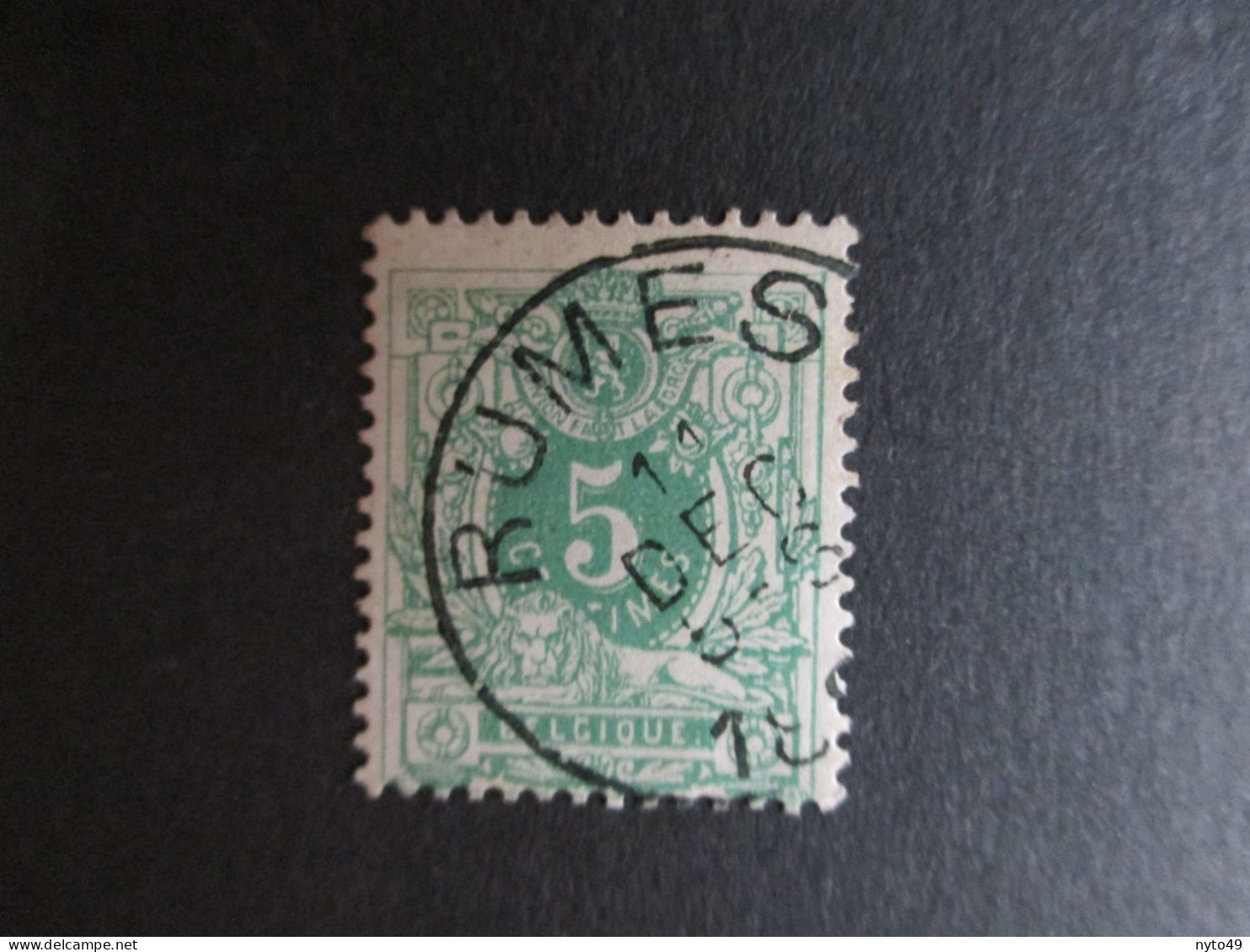 Nr 45 - Centrale Stempel "Rumes" - Coba + 8 - 1869-1888 Lion Couché (Liegender Löwe)