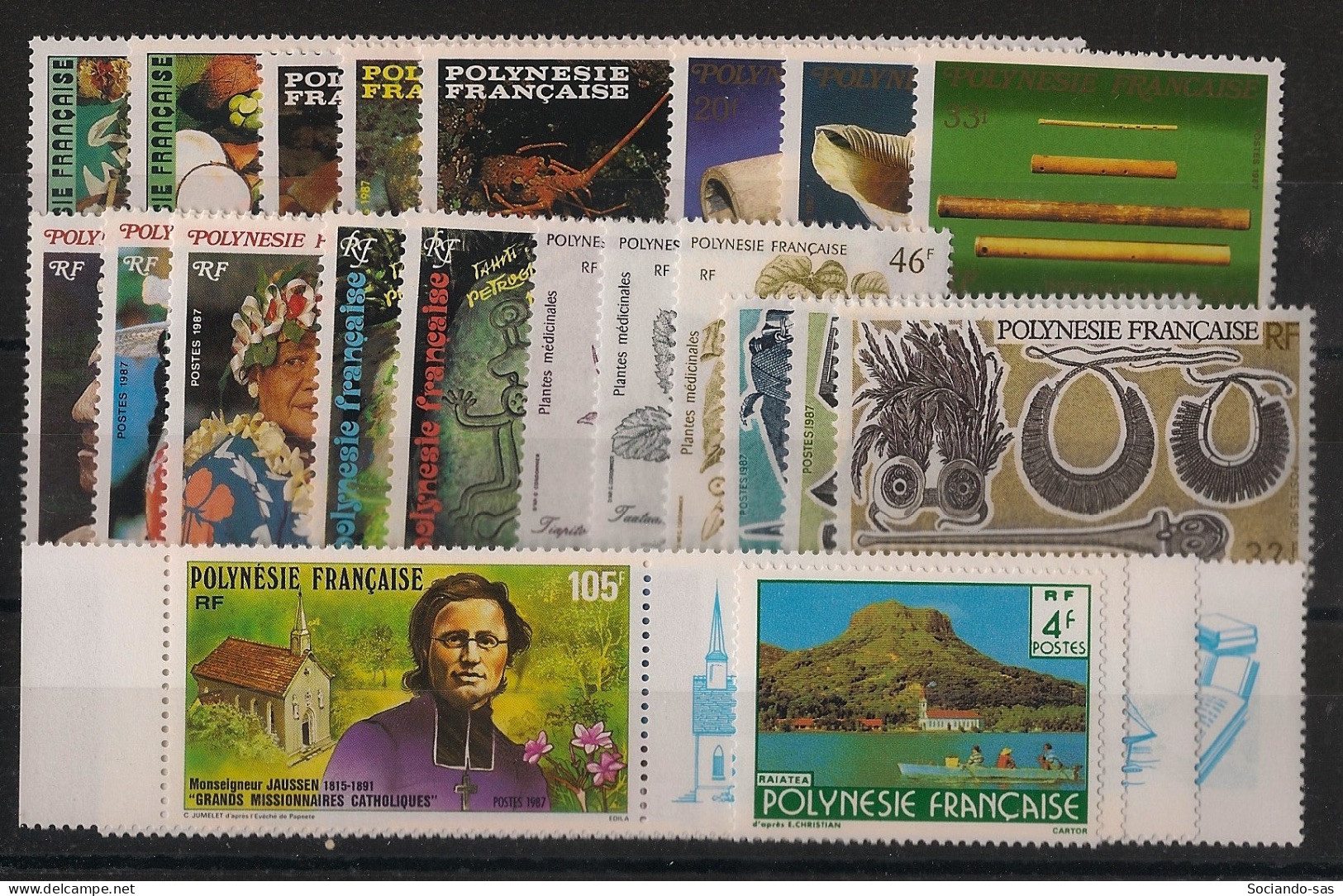 POLYNESIE - Année Complète 1987 - Du N°YT. 272 Au N°294 - Neuf Luxe ** / MNH / Postfrisch - Volledig Jaar