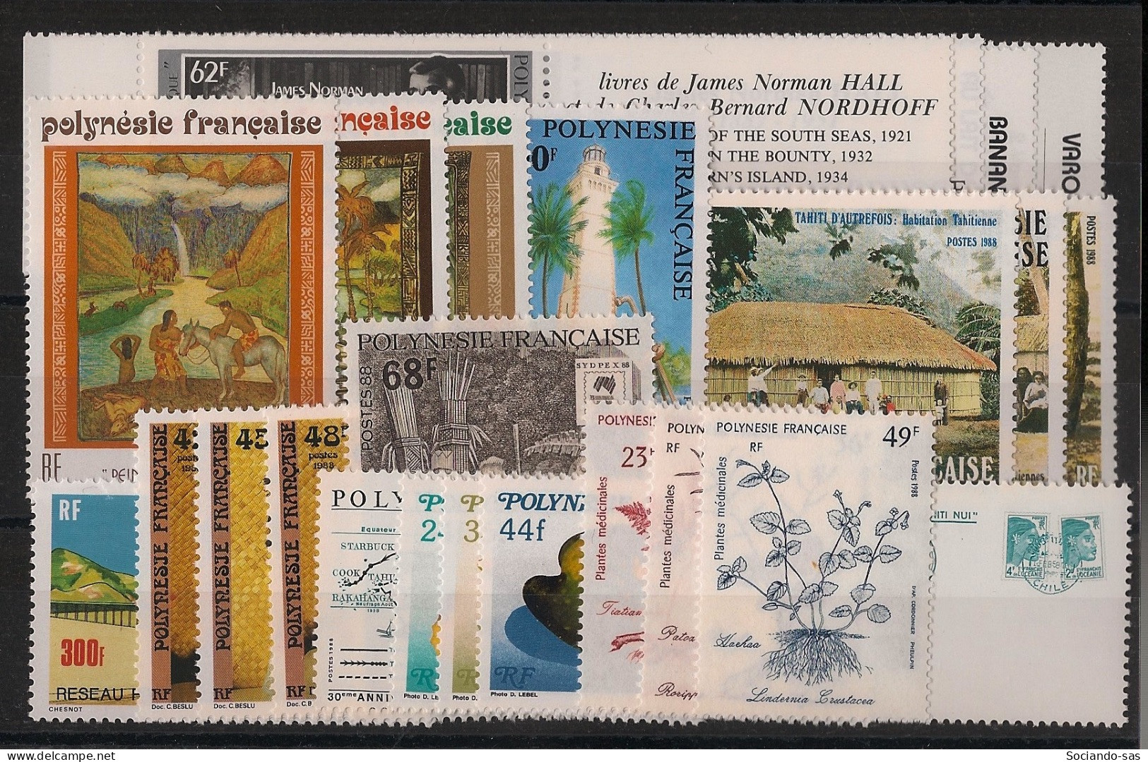 POLYNESIE - Année Complète 1988 - Du N°YT. 295 Au N°323 - Neuf Luxe ** / MNH / Postfrisch - Komplette Jahrgänge