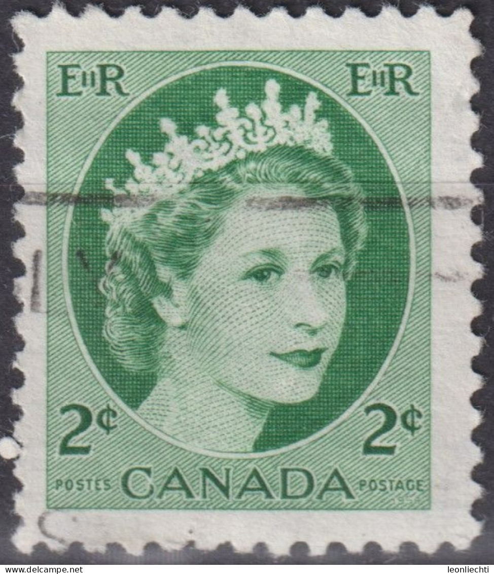 1953 Kanada ° Mi:CA 278A, Sn:CA 326, Yt:CA 261, Queen Elizabeth II - 1953 - Karsh Portrait - Oblitérés