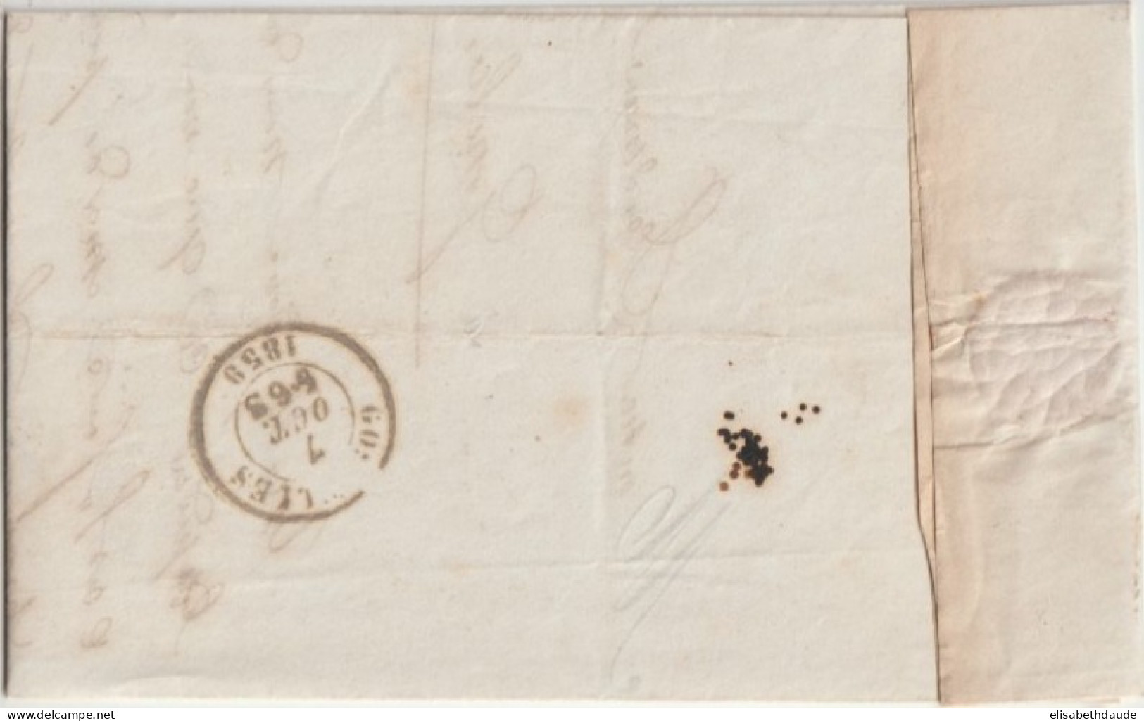 1859 - BELGIQUE - LETTRE De CHIMAY => GOSSELIES - 1849-1865 Medallones (Otros)