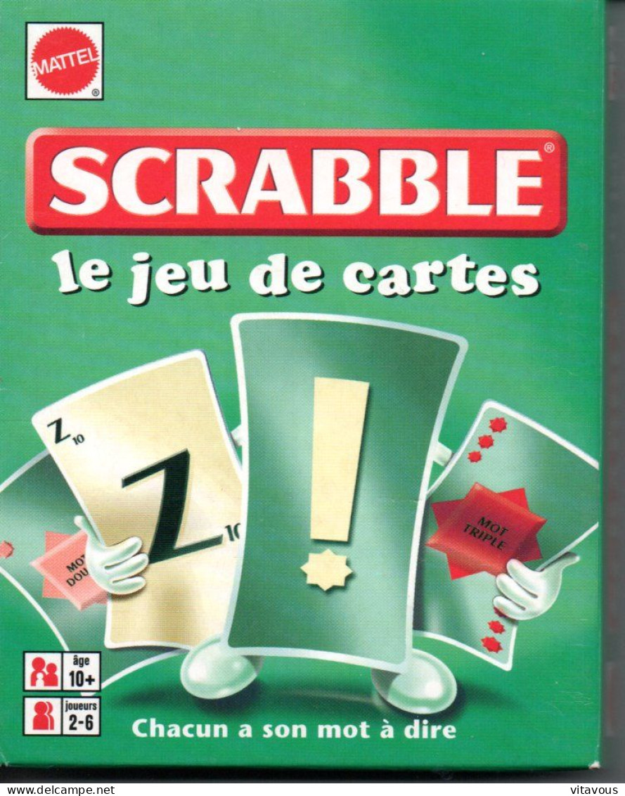 Jeu De Cartes SCRABBLE Petit Format - Autres & Non Classés