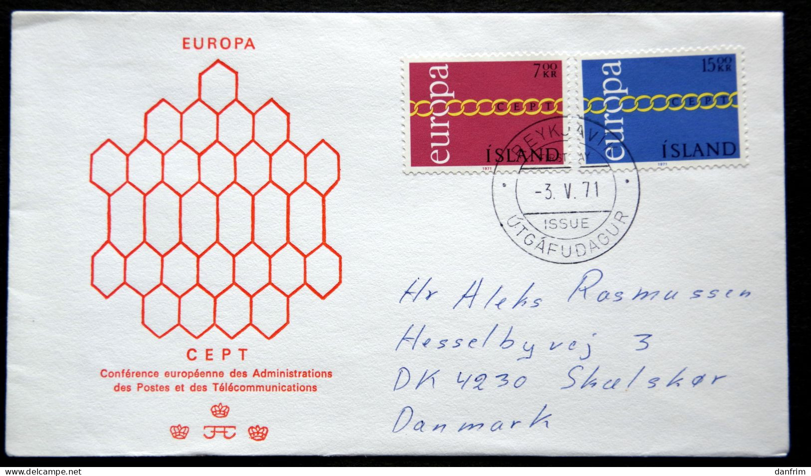 Iceland 1971  EUROPA / CEPT  MiNr.451-52  ( Lot 6503 ) - FDC