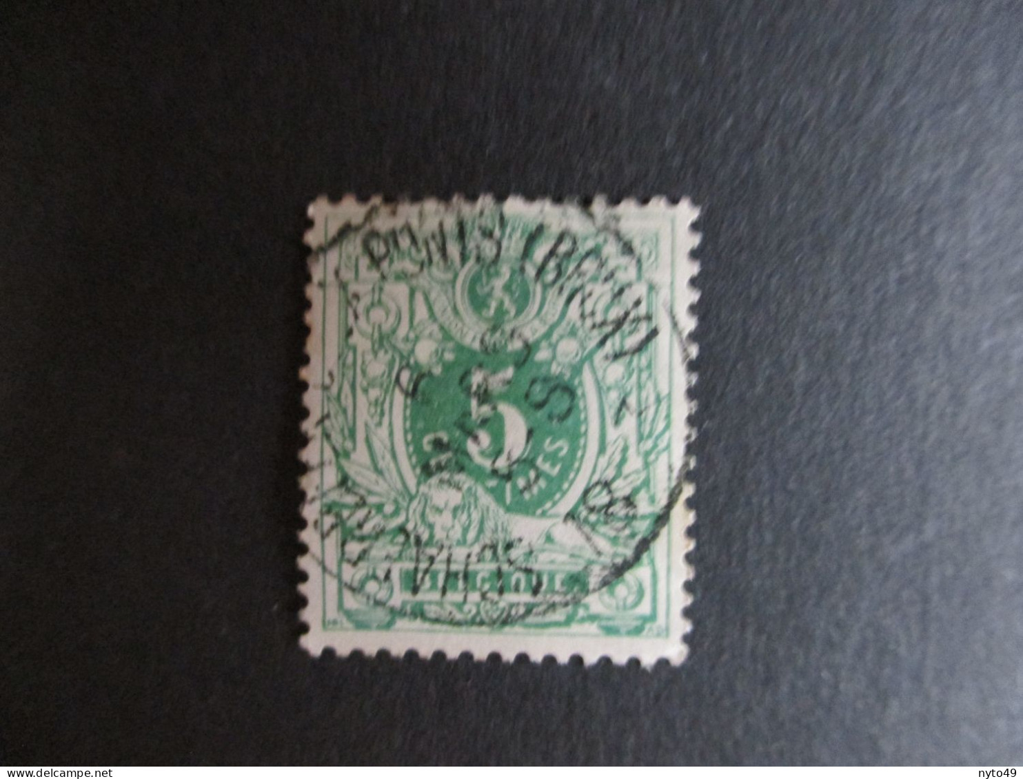 Nr 45 - Centrale Stempel "Schaerbeek-Deux Ponts (Brux)" - Coba + 4 - 1869-1888 Liggende Leeuw