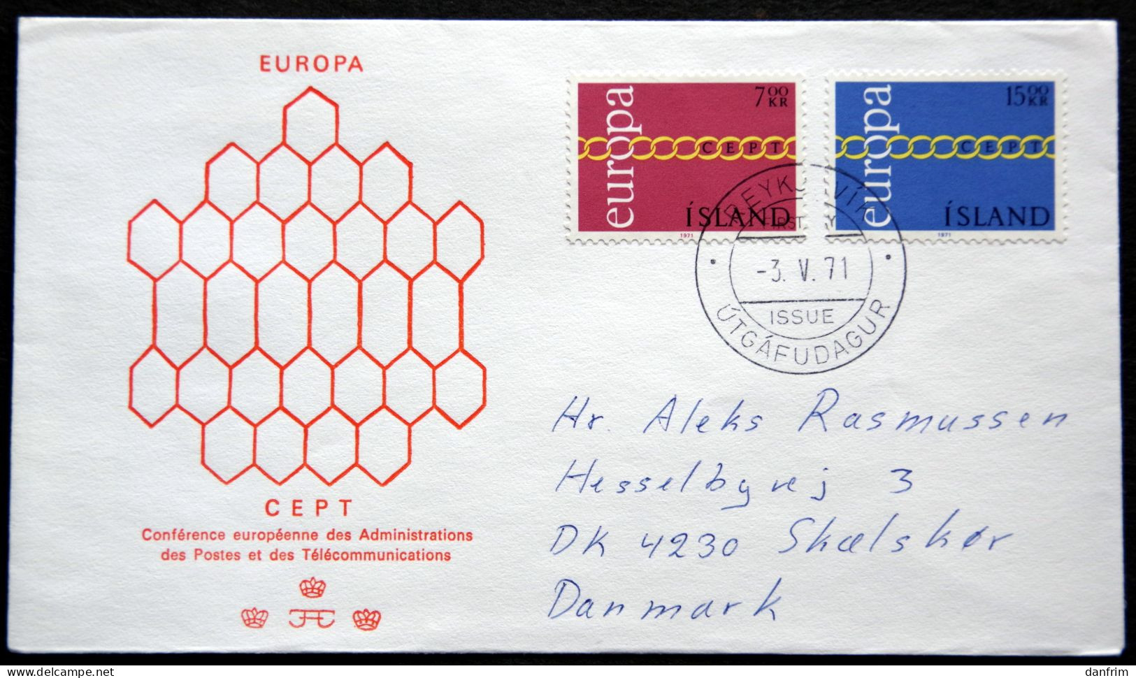 Iceland 1971  EUROPA / CEPT  MiNr.451-52  ( Lot 6413 ) - FDC