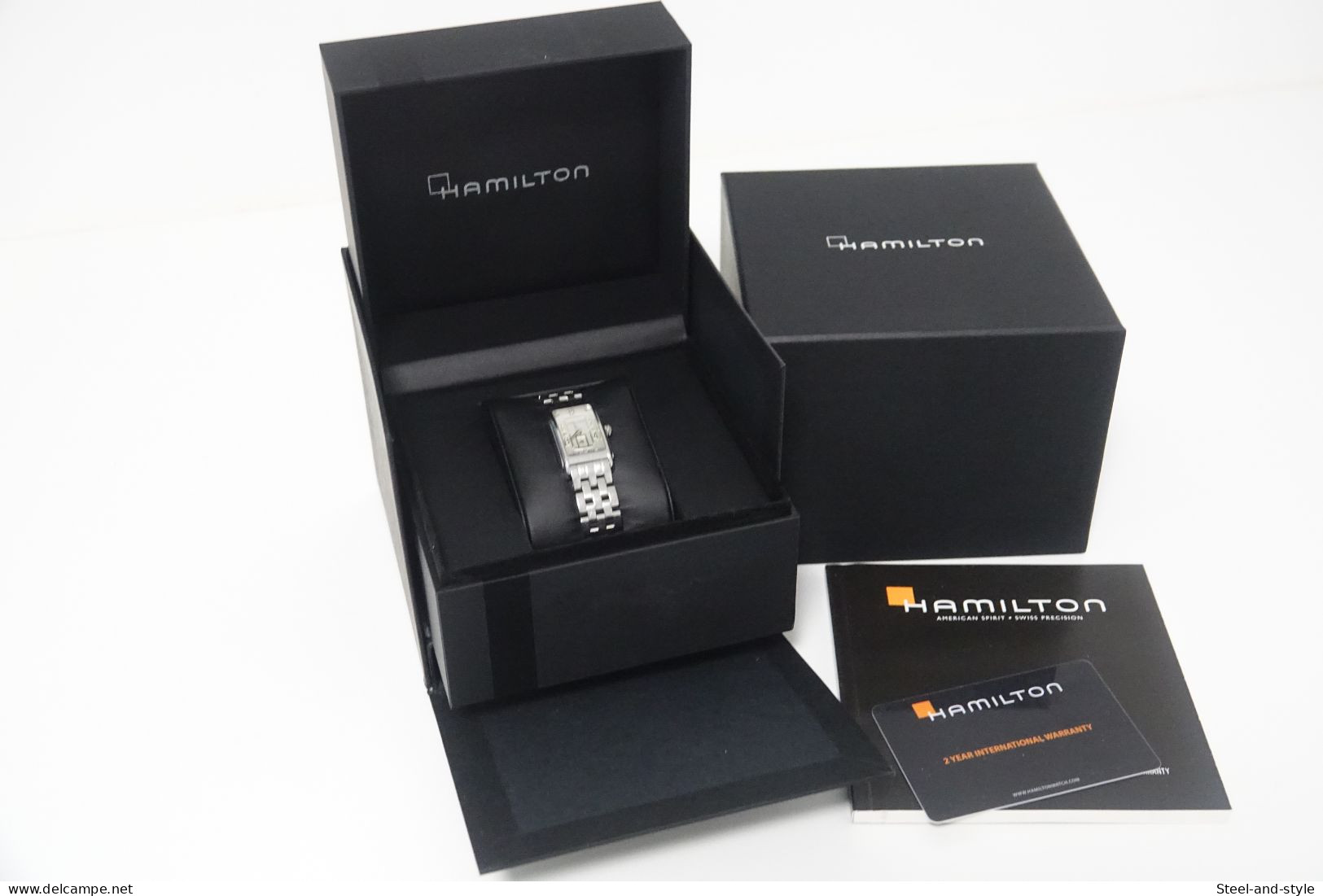 Watches : HAMILTON AMERICAN CLASSIC ARDMORE Ref. 6349 FULL SET BOX AND PAPERS - Original - Running - Excelent - Designeruhren