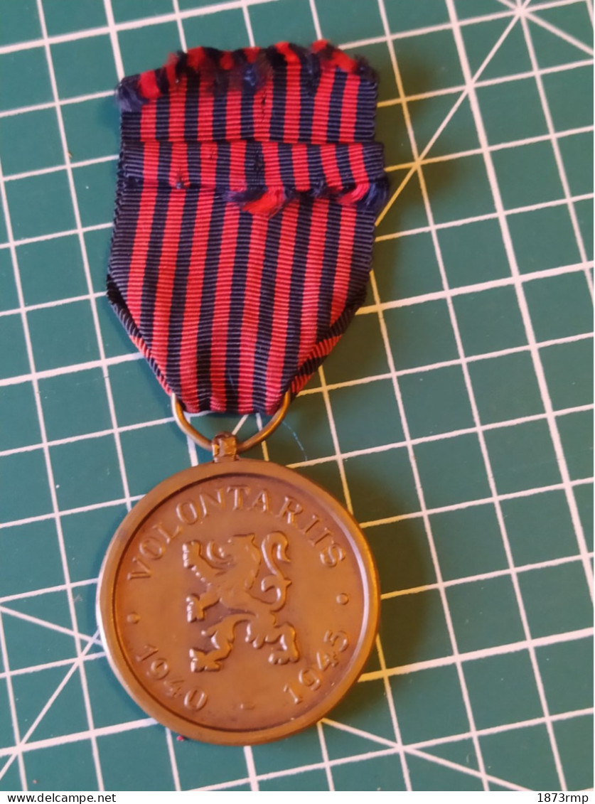 MEDAILLE DU VOLONTAIRE DE GUERRE, BELGIQUE 1940/1945 - Belgio