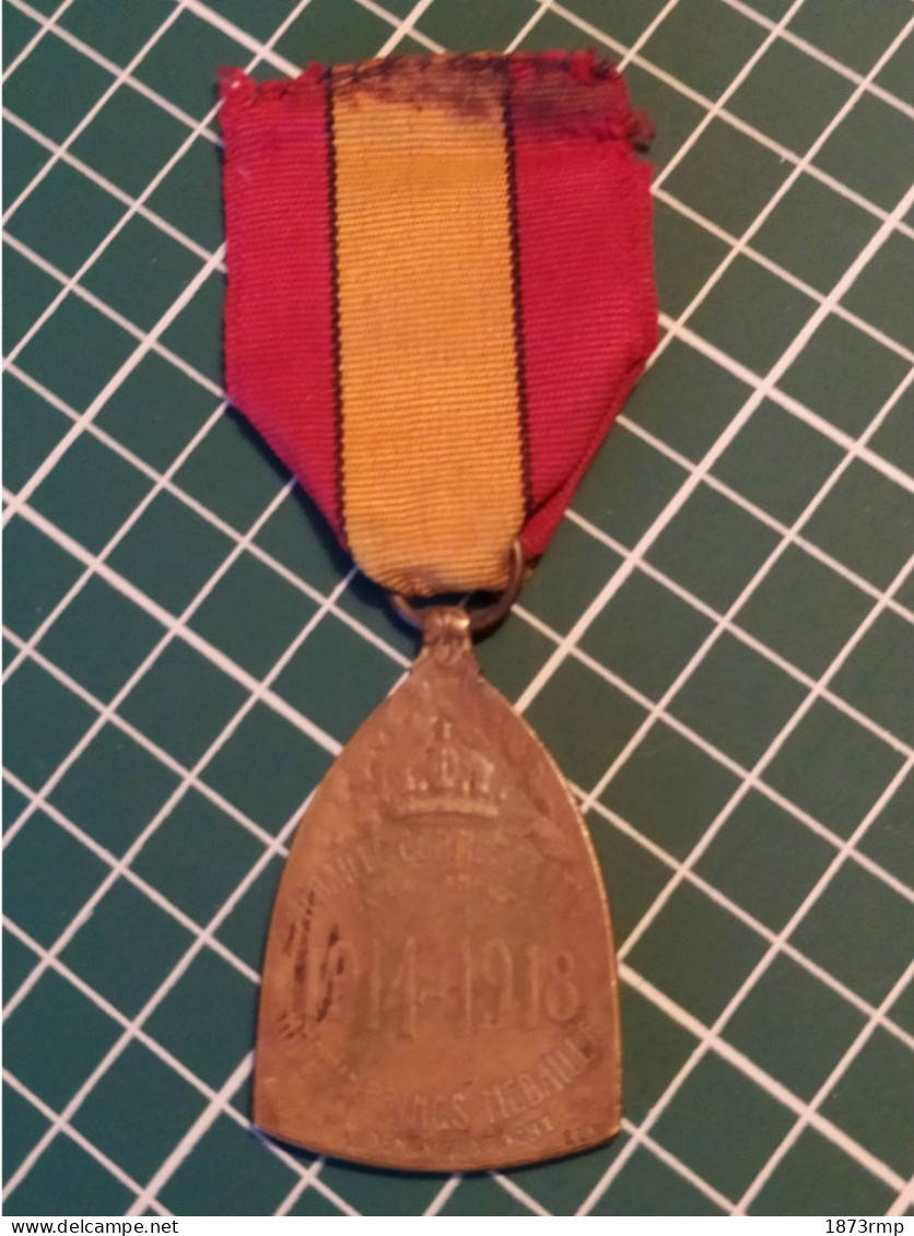 MEDAILLE COMMEMORATIVE DE LA GUERRE DE 14/18, BELGIQUE WW1 - Bélgica