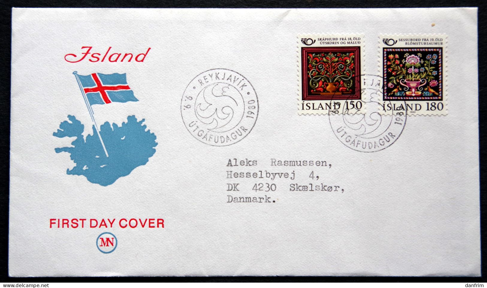 Iceland 1980 NORDEN  MiNr.556-57  ( Lot 6503 ) - FDC