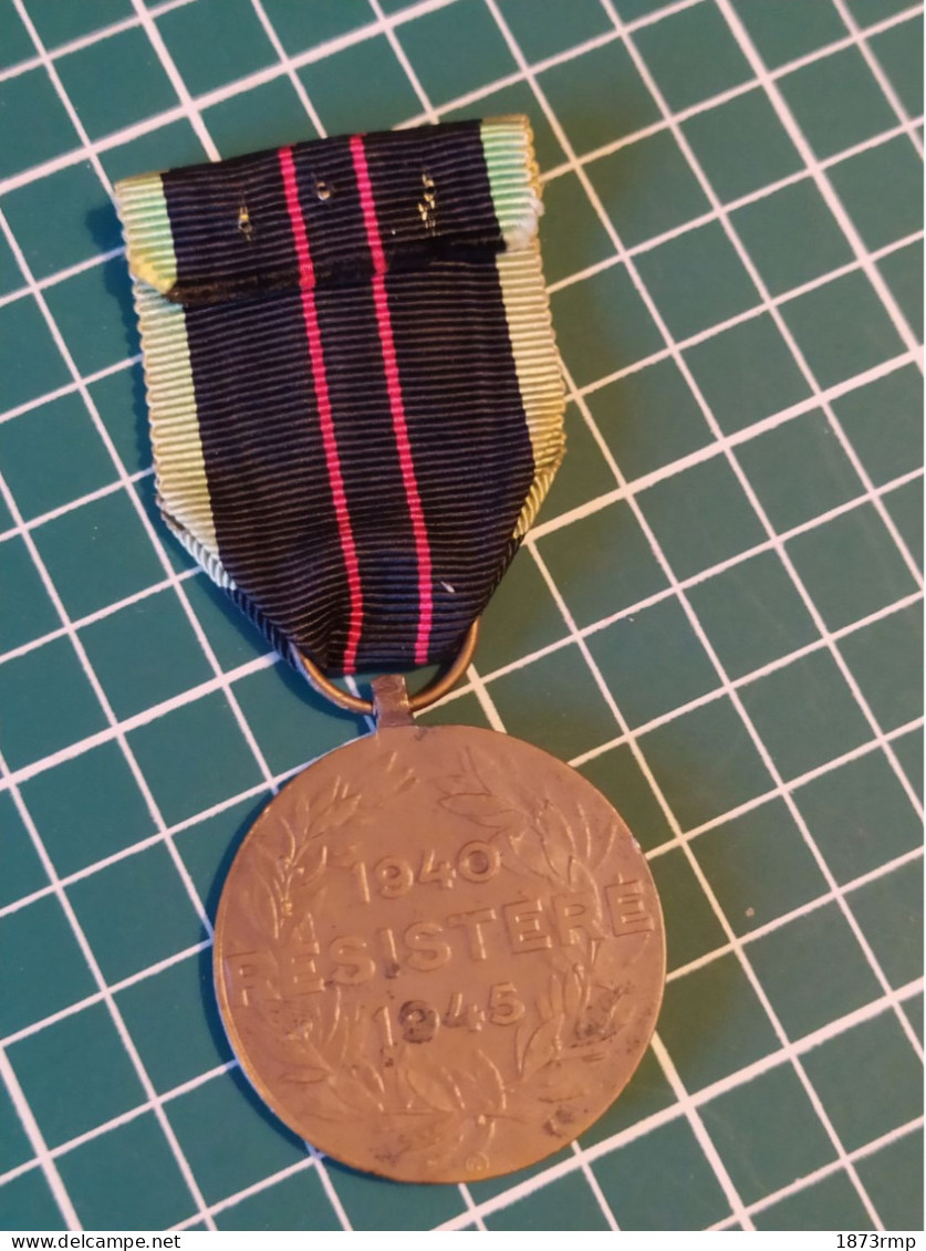 MEDAILLE DE LA RESISTANCE 1940/1945, BELGIQUE WW2 - België