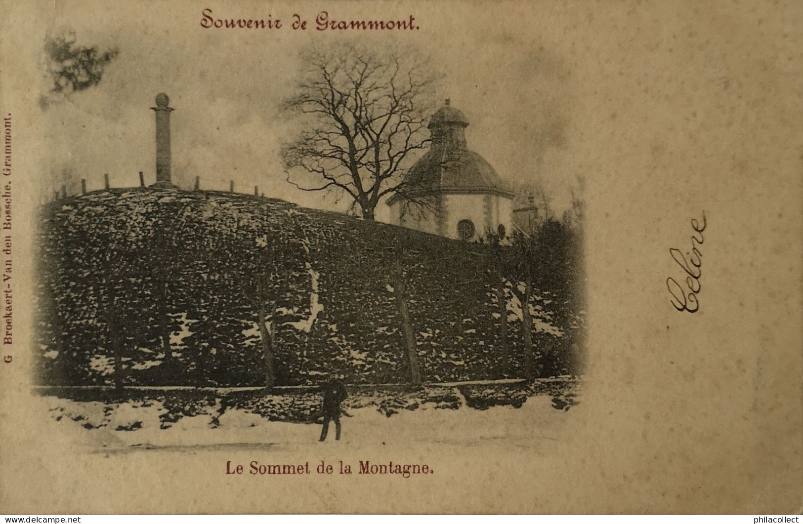 Gramsbergen - Grammont (Ov.) Souvenir De Grammont - Le Sommet De La Montagne 190? Iets Vuil - Geraardsbergen