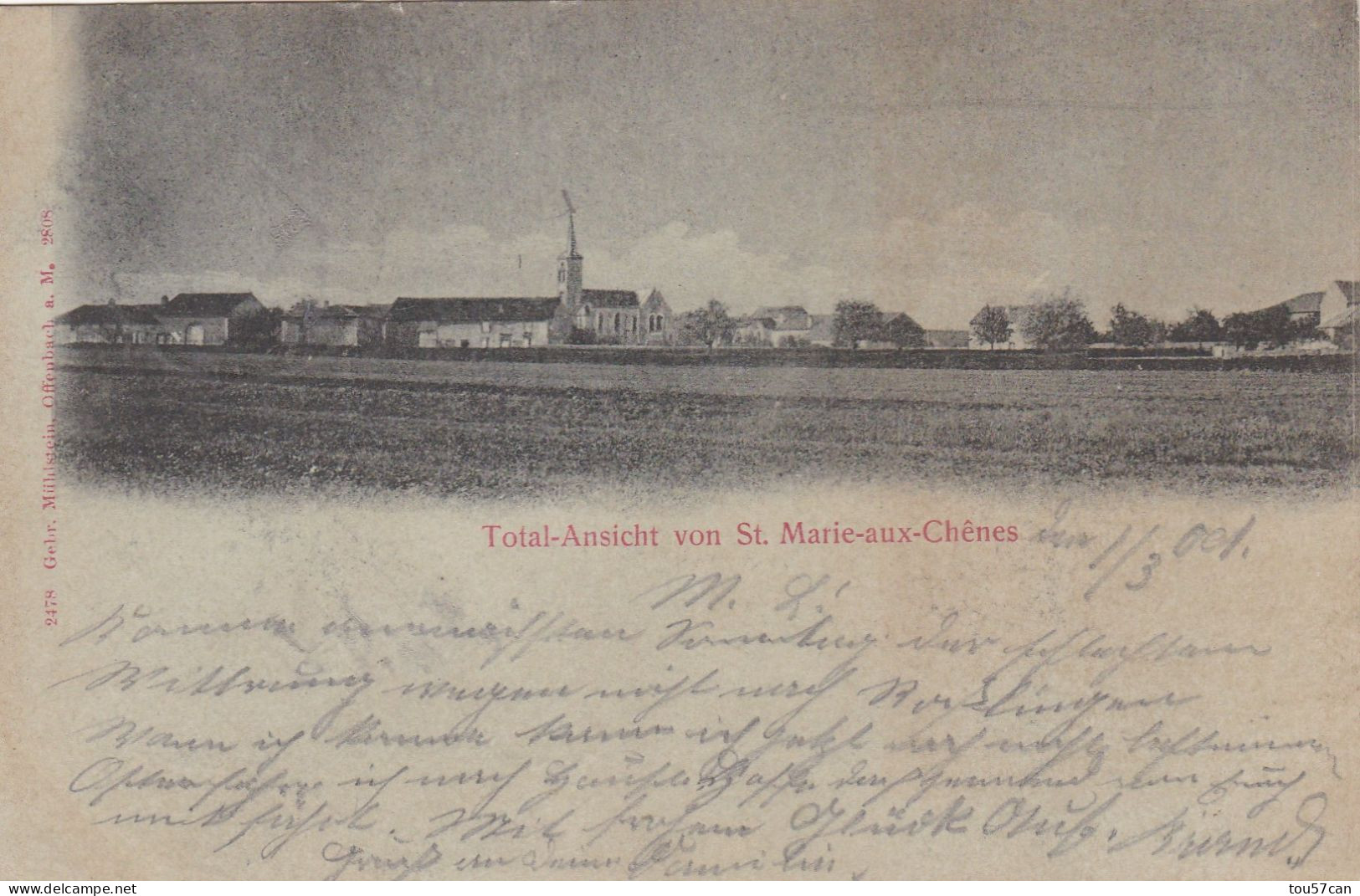 SAINTE MARIE AUX CHÊNES - MOSELLE - (57) - CPA DE 1901......EN EXCELLENT ETAT. - Metz Campagne