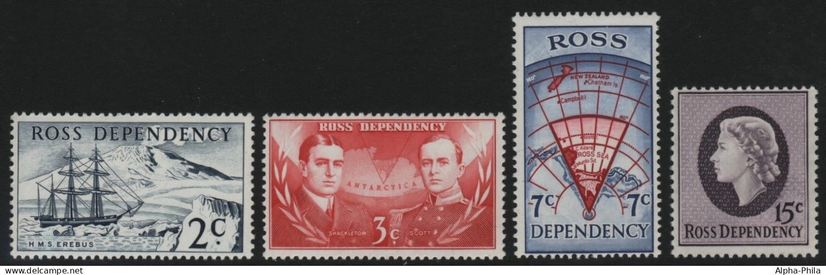 Ross-Gebiet 1967 - Mi-Nr. 5-8 ** - MNH - Freimarken / Definitives (I) - Unused Stamps