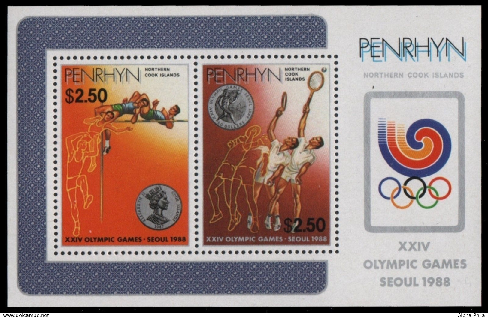 Penrhyn 1988 - Mi-Nr. Block 80 ** - MNH - Olympia Seoul - Sonstige - Ozeanien