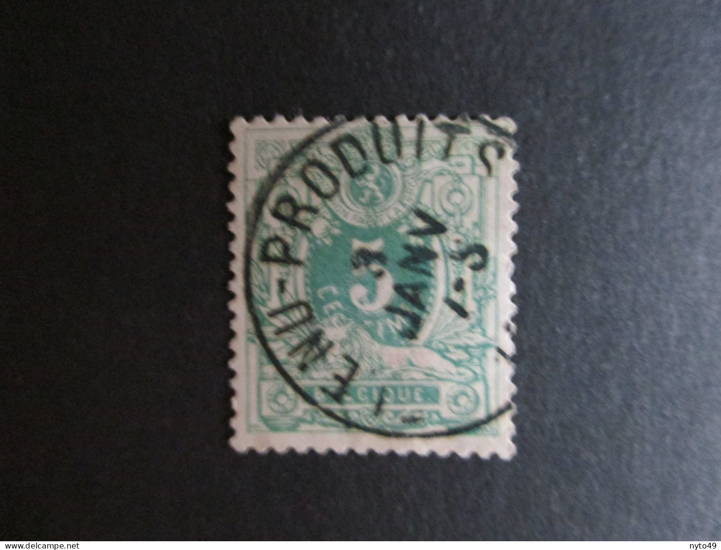 Nr 45 - Centrale Stempel "Flénu-Produits" - Coba + 8 - 1869-1888 Leone Coricato