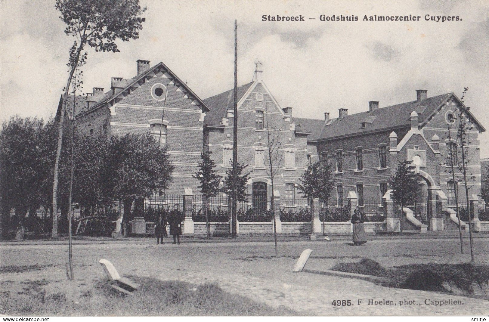 STABROEK 1911 GODSHUIS AALMOEZENIER CUYPERS - KLEINE ANIMATIE - HOELEN KAPELLEN 4985 - Stabrök