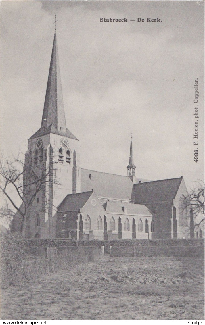 STABROEK CA. 1910 DE KERK - HOELEN KAPELLEN 4986 - Stabrök