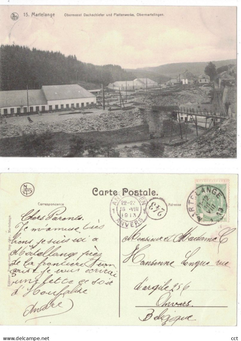 Martelange  Obermosel Dachschiefer Und Plattenwerke Obermartelingen   Editeur Prom - Goetz - Martelange