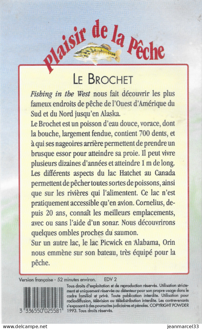 K7 VHS Plaisir De La Pêche, Le Brochet - Documentaire