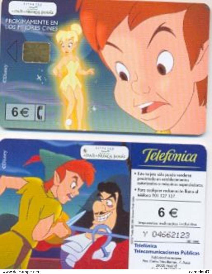 Spain Disney's Peter Pan, Chip Phone Card, No Value # Peterpan-1 - Disney