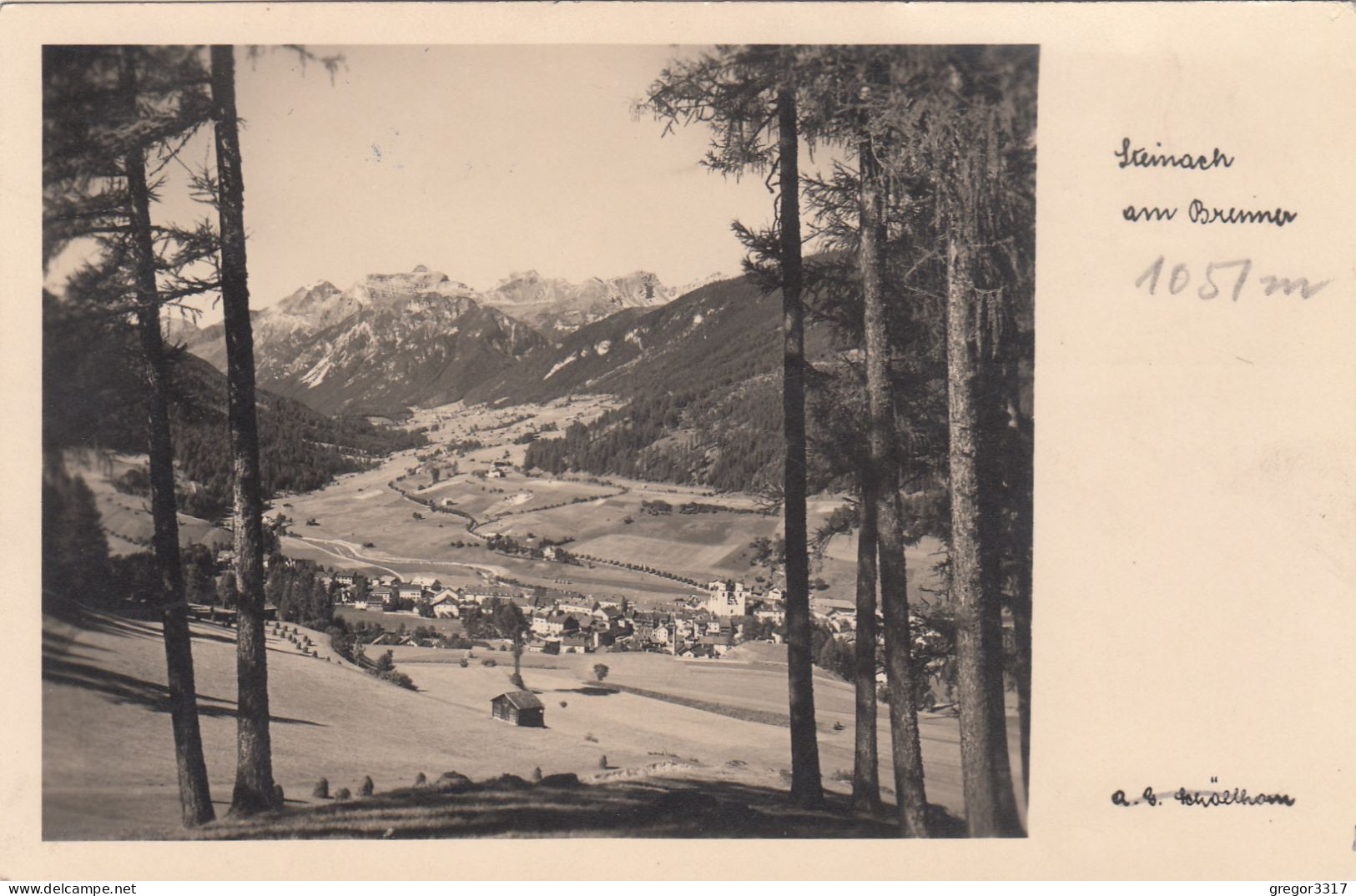 D8568) STEINACH Am Brenner - Schöllhorn - Tolle FOTO AK 1933 - Steinach Am Brenner