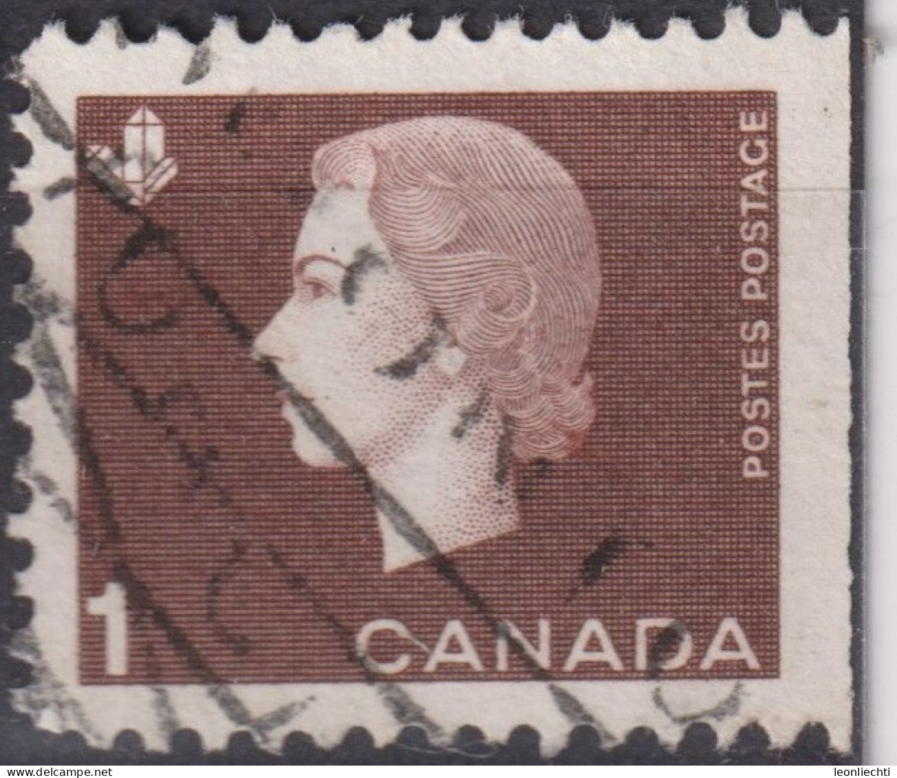 1963 Kanada ° Mi:CA 348Exr, Sn:CA 401asR, Queen Elizabeth II - 1962-63 - Cameo Issue - Oblitérés