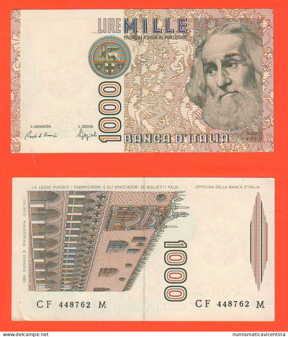 1000 Lire Marco Polo 1984 Repubblica Italiana Ciampi Stevani Italy Italie - 1000 Liras