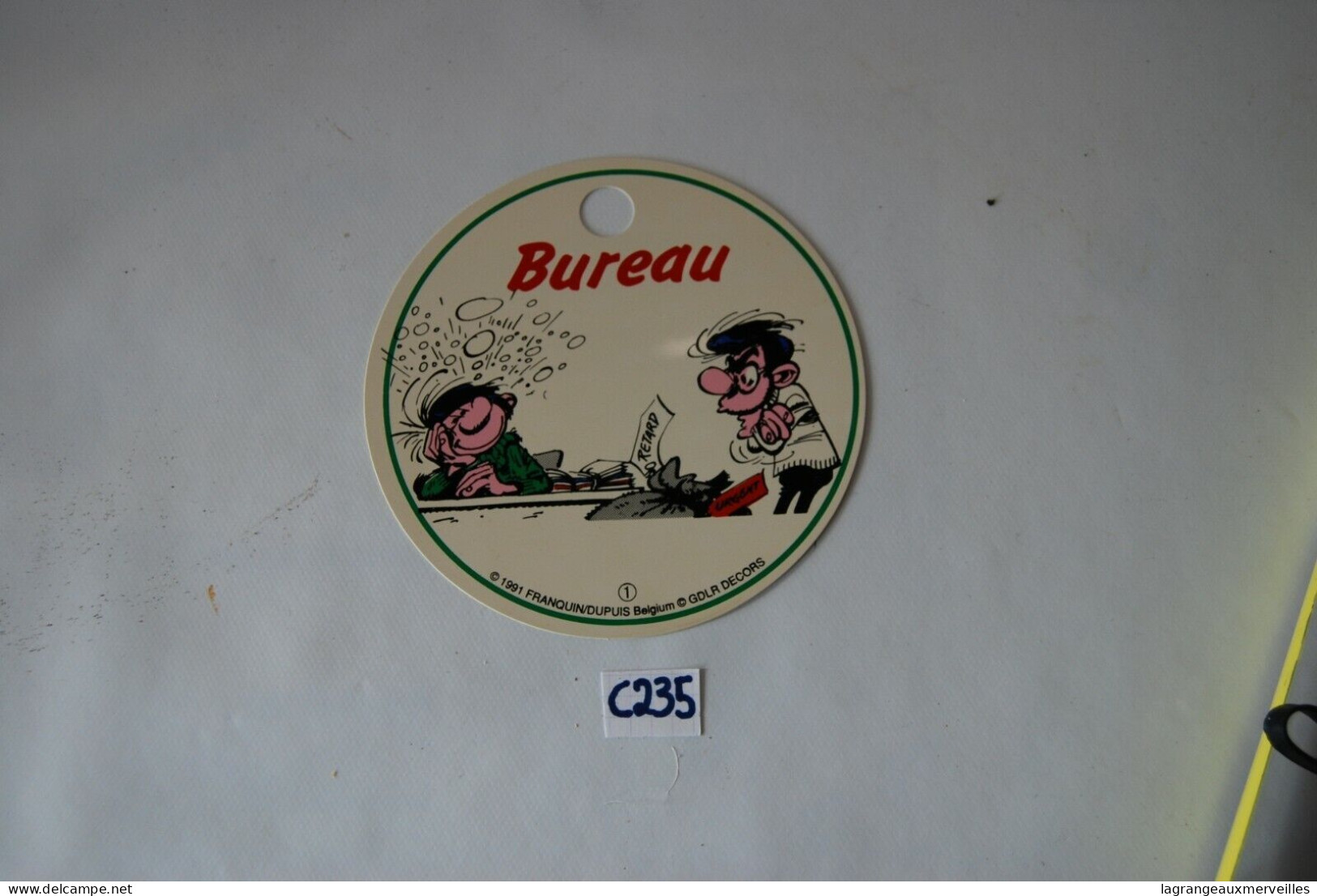 C235 Objet Publicitaire - Gaston Lagaffe - Bureau - 1991 - Autres & Non Classés