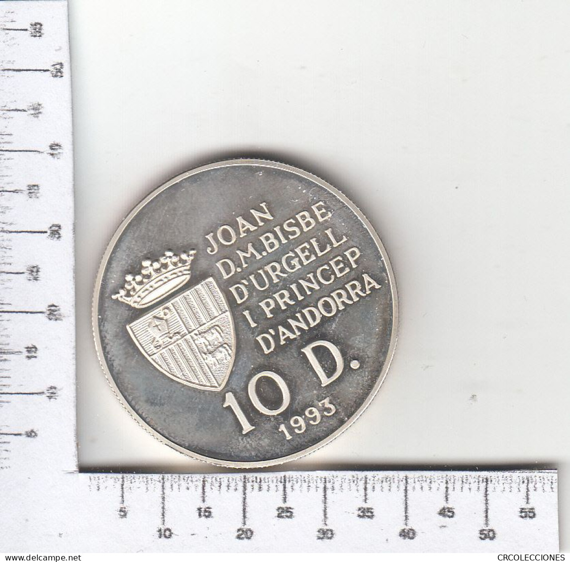 CR1707 MONEDA ANDORRA 10 DINERS 1993 PLATA - Andorra