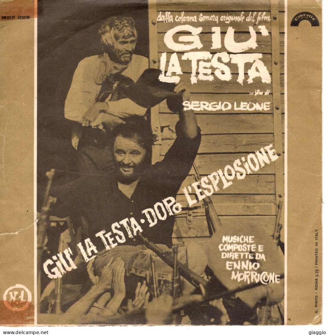 °°° 349) 45 GIRI - DAL FILM GIU' LA TESTA - ENNIO MORRICONE °°° - Música De Peliculas